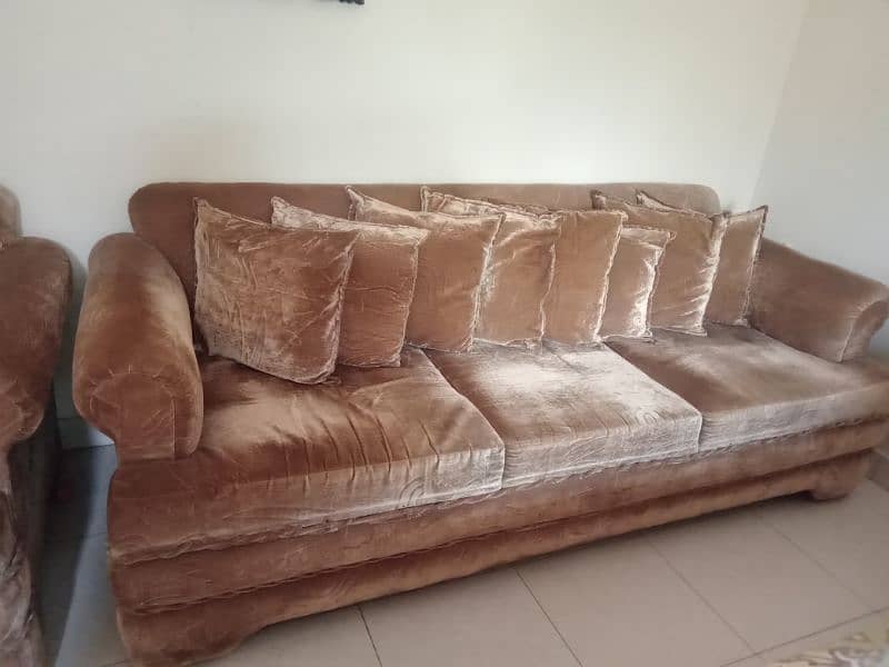 sofa set with matching cushion 2