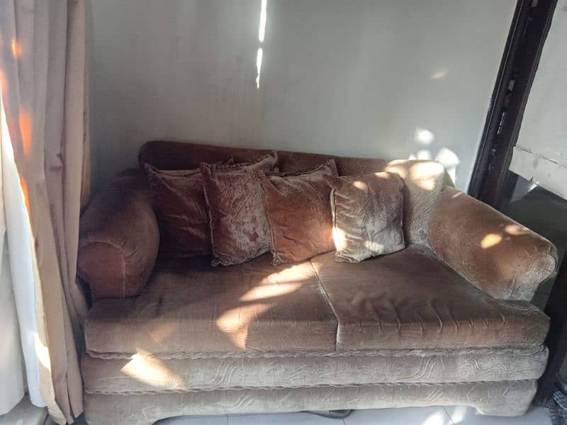 sofa set with matching cushion 4