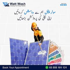 Solar Panel Cleaning and Washing