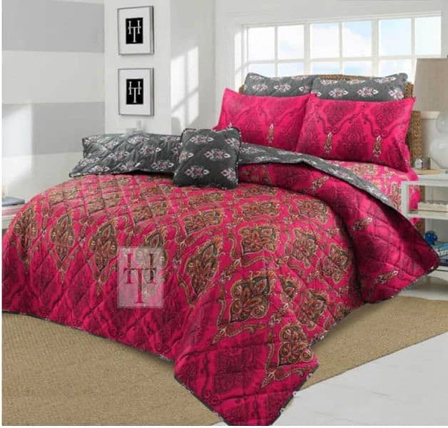 7 piece double bed comforter set 0