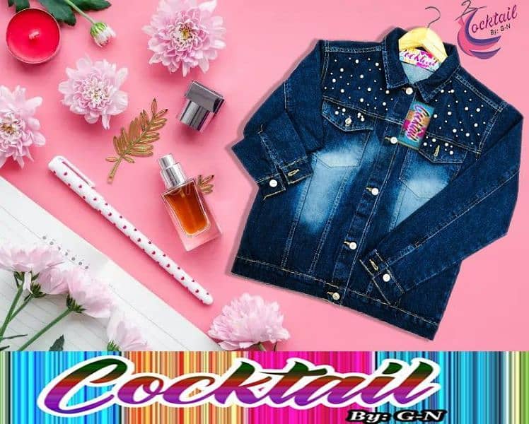 stylish blue denim jacket for women plain design, perfect fit 1