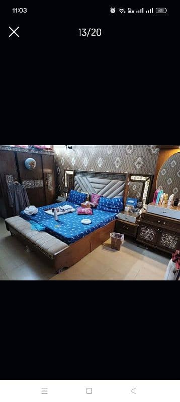 Full complete bed room set slightly used condition 10/8 4