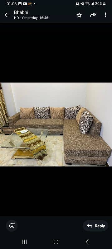 L shaped sofa set 0