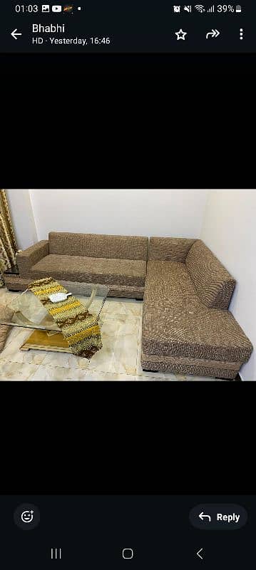 L shaped sofa set 1