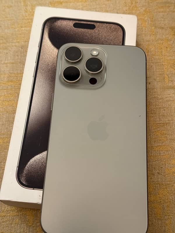 Iphone 15pro max Natural Titanium, 256GB PTA approved 7