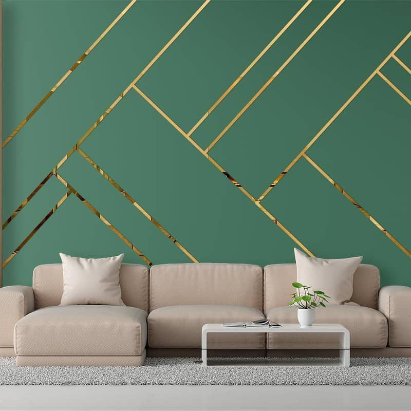 Home Decor | Acrylic Mirror Strips | Self-Adhesive | Wall Sticker 0