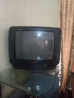 crown TV 21 inch black