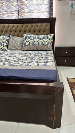 King Size Bed with Side Tables