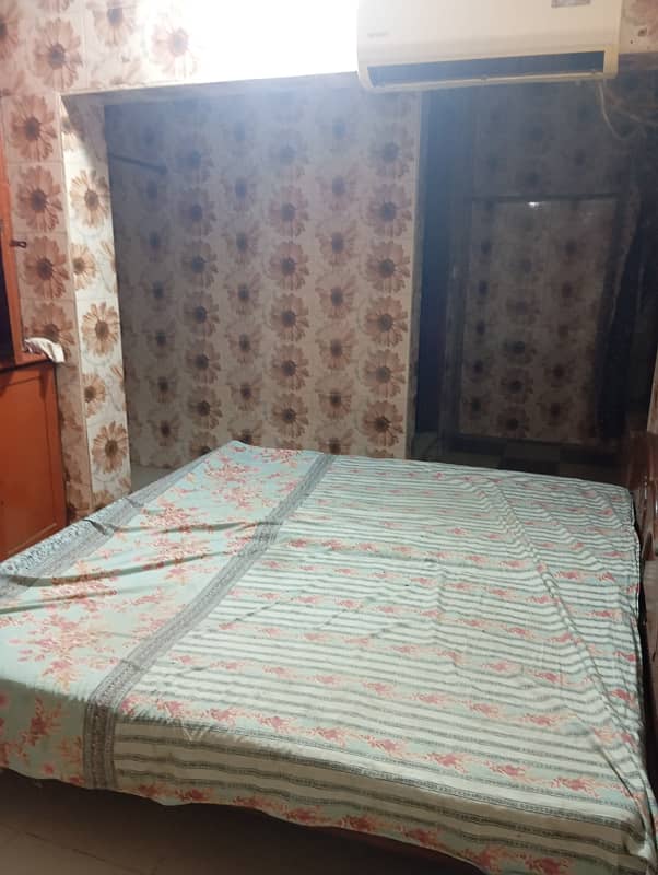 5.5 Marla furnish upper portion 2 bed attached bath TV launch tiles flooring woodwork for rent only for bachelors 10