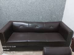 Office sofa he 3seater leather ka office sofa he