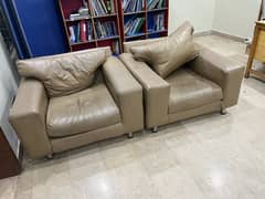 1 seater sofas x 2