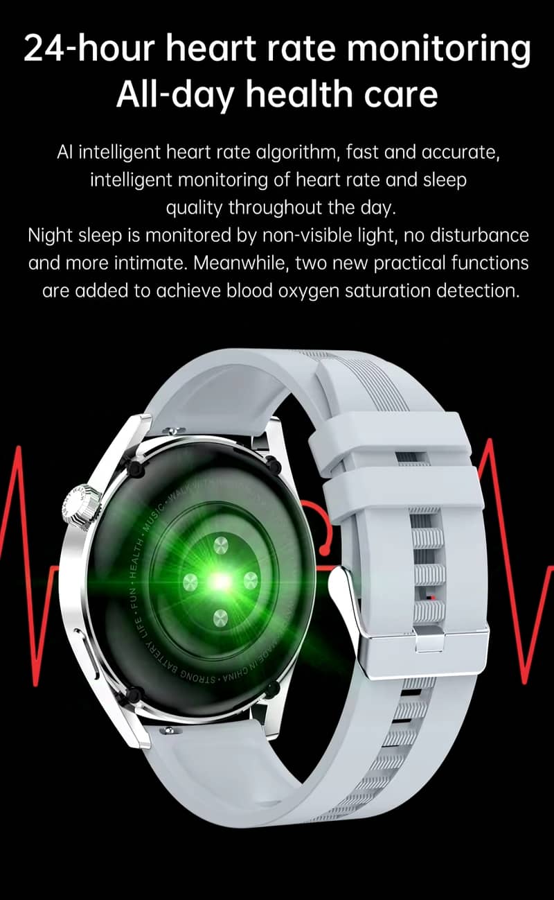 Smart Watch bluetooth calling, Ai voice assistance 3