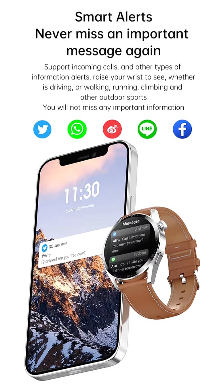 Smart Watch bluetooth calling, Ai voice assistance 9