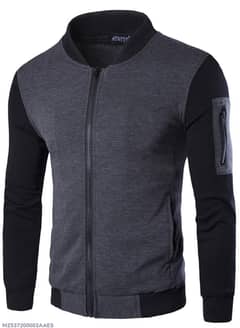 1pcs men,s fit body fleece jacket Grey