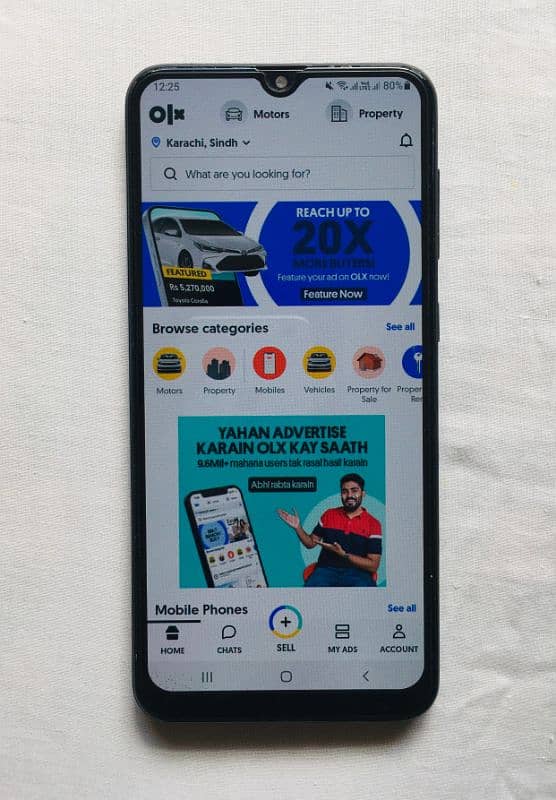 Samsung A20 With Box Exchange Possible. 8