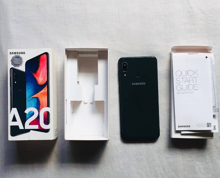 Samsung A20 With Box Exchange Possible. 1