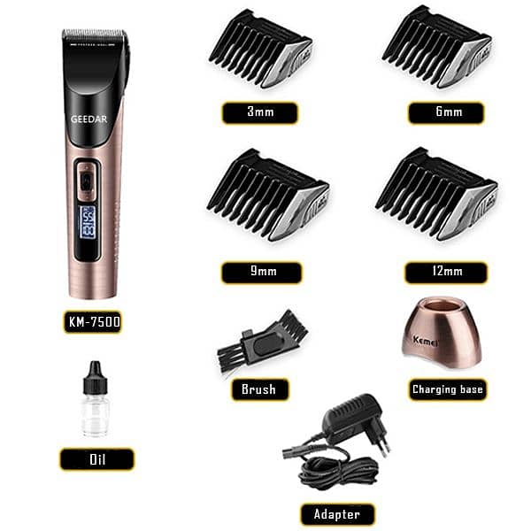 Geedar Hair Clipper Trimmer American Imported For Mens. 6