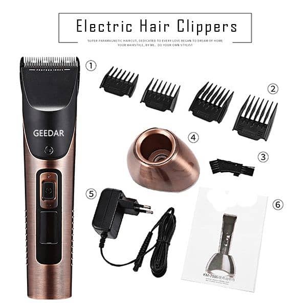 Geedar Hair Clipper Trimmer American Imported For Mens. 9