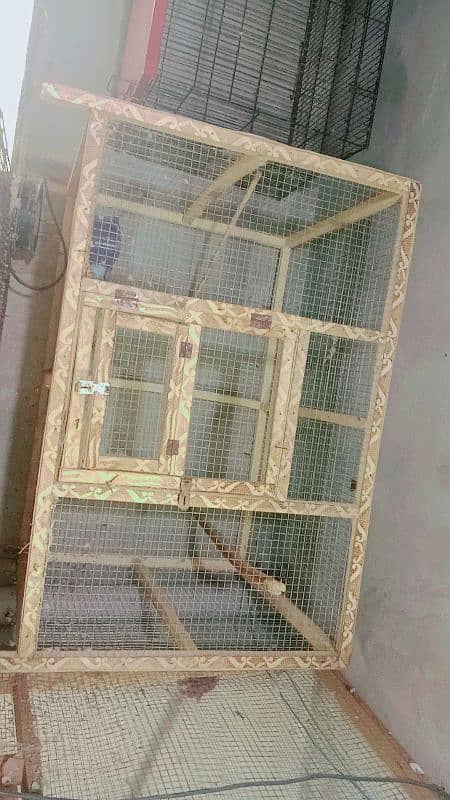 iron cage wood cage 3