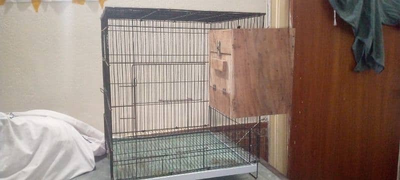 Cage for Hen's or Birds for urgent sale with breeding box 1