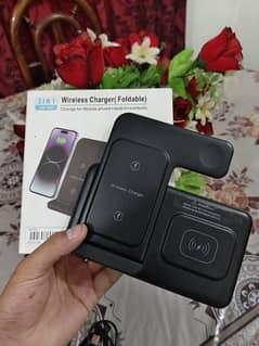 Wireless fast charger mobile watch and airpods 3 in 1