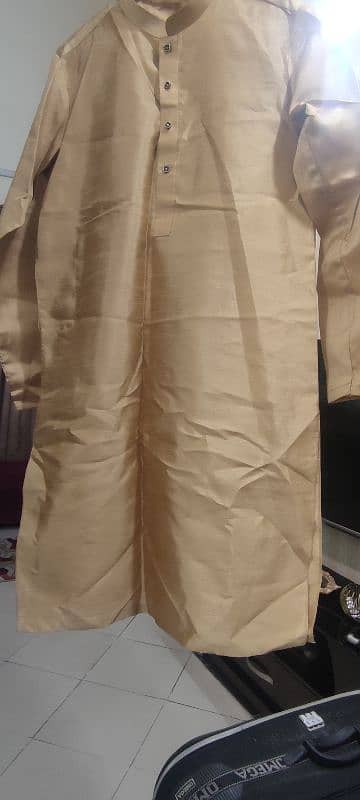 Indian Rao silk suit with jamawar prince coat 2