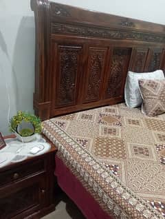 bed with side tables and dressing. . . . . without mattress