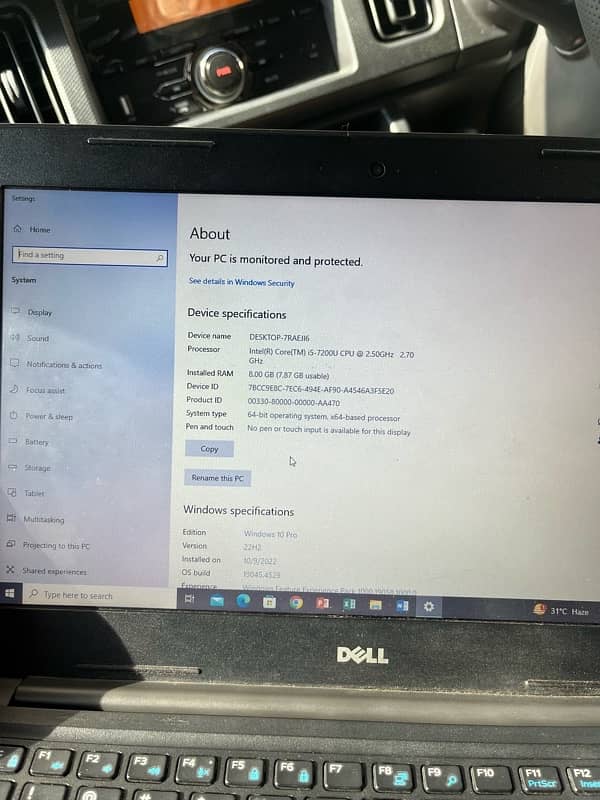 Dell latitude i5 7th gen 7200U 2