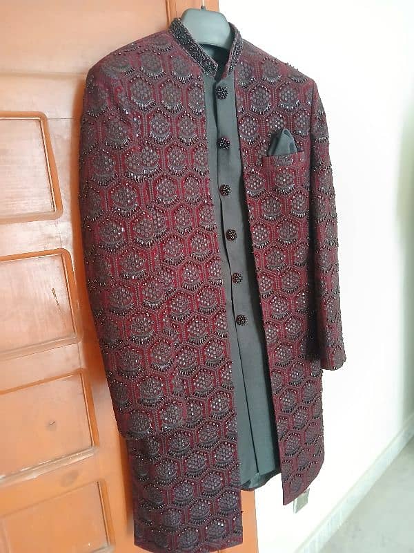 sherwani set (shoes +turban ) for sale 1