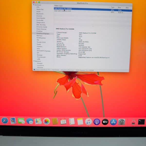 MacBook pro 2019 16 inch core i7 CTO 16GB RAM 512GB SSD 4gb grafics 6