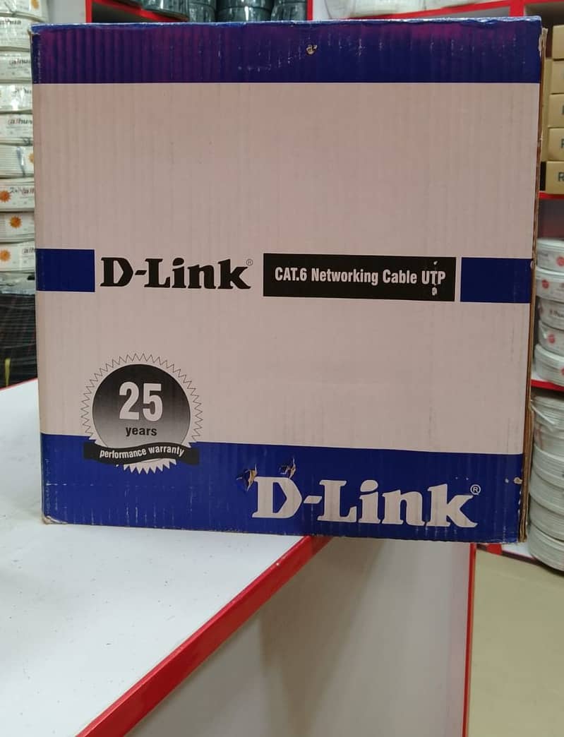 D-Link Cat 6 Cable / networking / cctv Cameras / ip cameras / 1 gbps 1