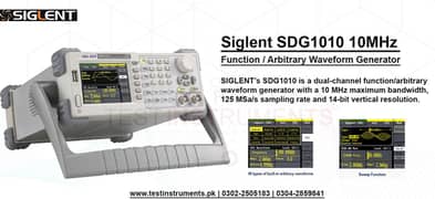 SDG1010 SIGLENT 10MHz Function / Arbitrary Waveform Generator