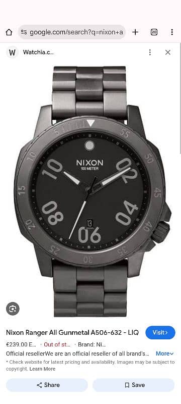 Nixon Rangers A506 All Gun metal 1