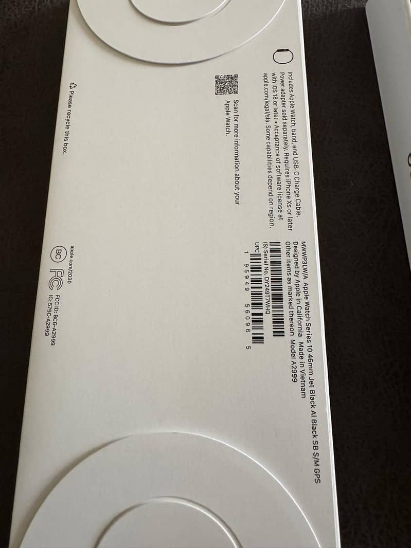 Apple Watch series 10 46 mm black with receipt from USA 16 Pro max 2