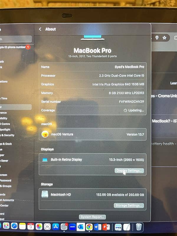 Macbook Pro 2017 - 8gb Ram / 256 Gb Harddisk 7