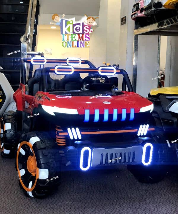 Kids 2 Seater Jeeps|Rechargeable Jeeps|Electric Jeeps Big Size 16