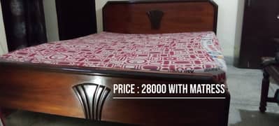 king size Bed with Mattress 0