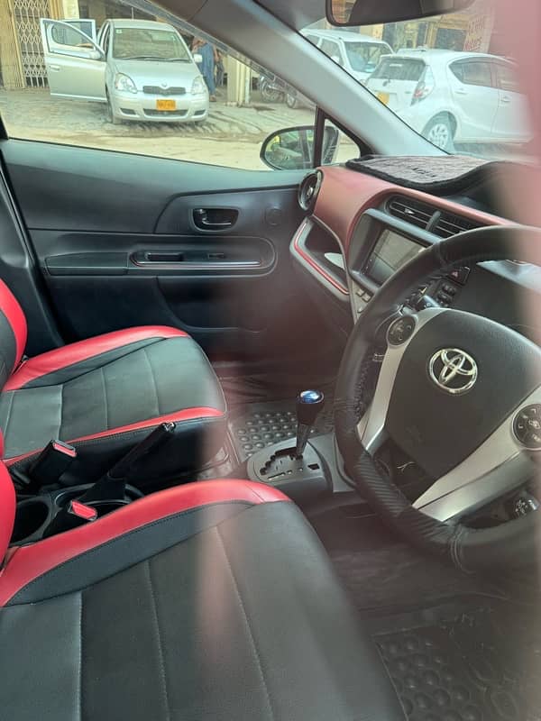 Toyota Aqua 2015/17 RED ROOM No Major No Accidentally Battery. 75% 6