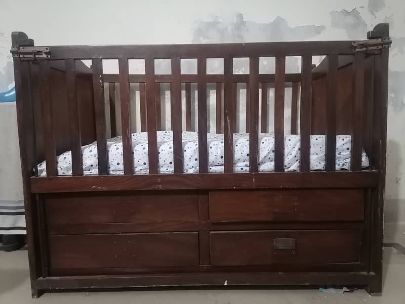 Pure Wood Baby Cot 1