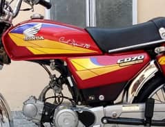 Honda bike CD 70 cc for sale all document clear