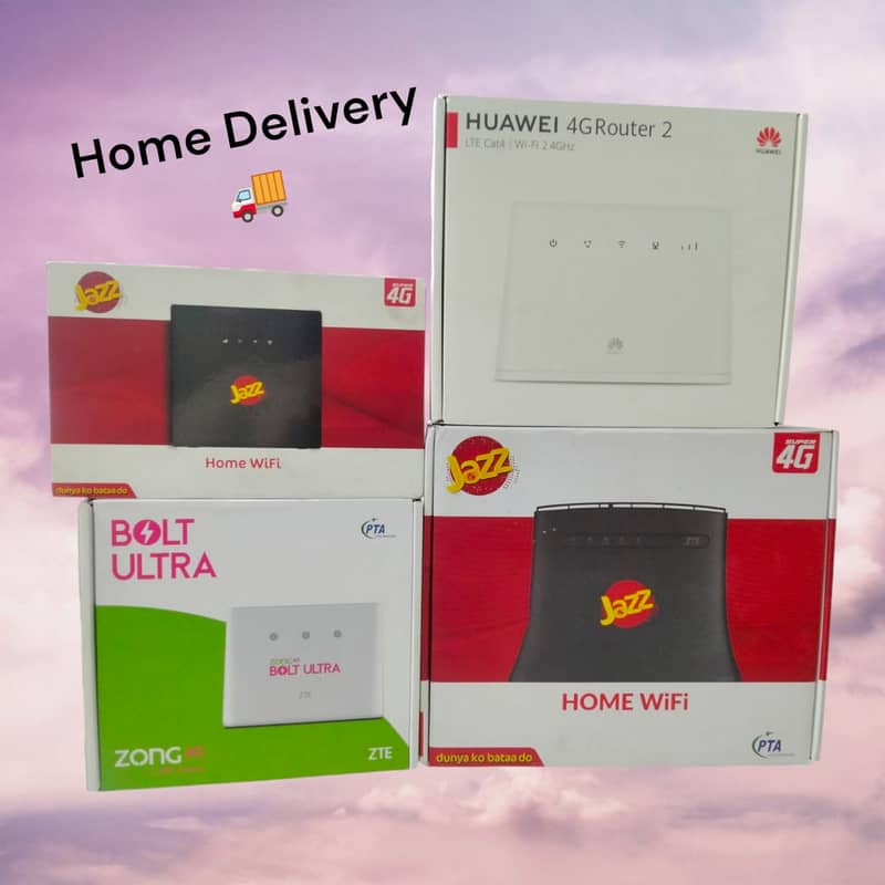 4g Jazz Home WiFi All Network Zong/Telenor Sim Working Cash on Delivry 0