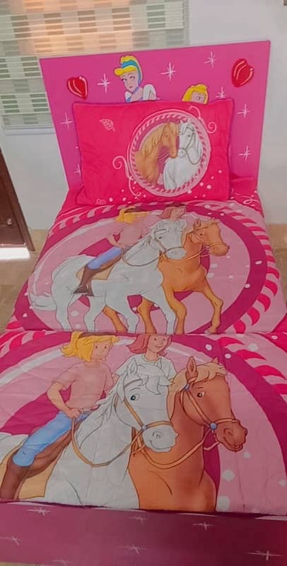 cartoon bed for kids and girls 0