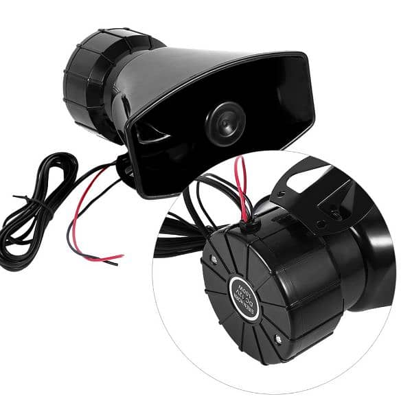 7-Sound Loud Car Warning With Mic Alarm Loudspeaker 12V Siren Air Horn 4