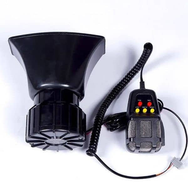 7-Sound Loud Car Warning With Mic Alarm Loudspeaker 12V Siren Air Horn 5