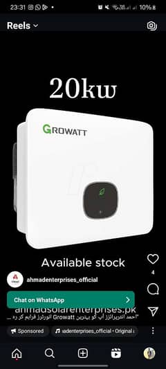 Growatt Inverter|Soler inverter|Ongrid|6Kw to 50kw|whole sale