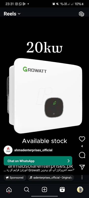 Growatt Inverter|Soler inverter|Ongrid|6Kw to 50kw|whole sale 0