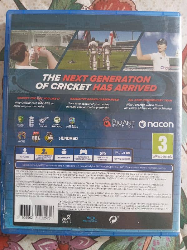 Cricket 22 international edition Ps4. Exchange possible 4