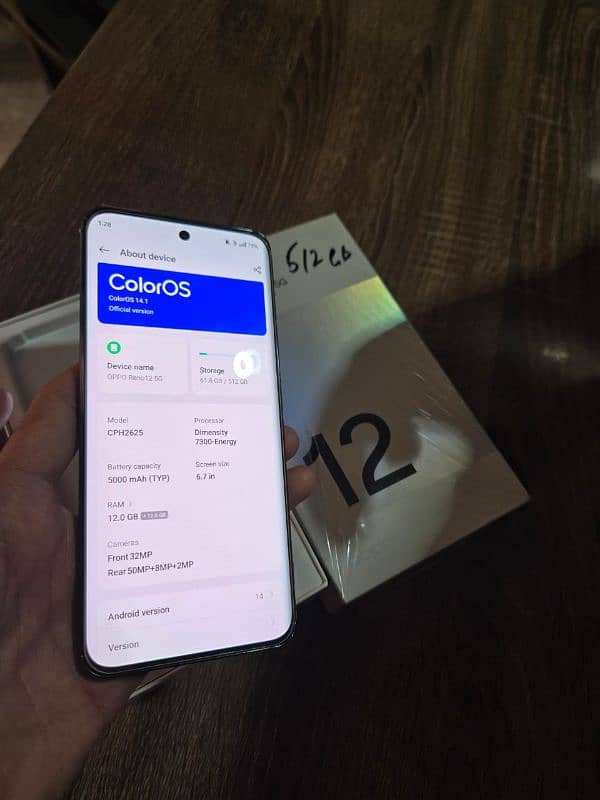 Oppo Reno 12 5g official Pta Approved 6