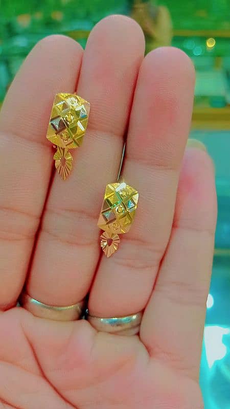 gold tops earrings ring bale 1