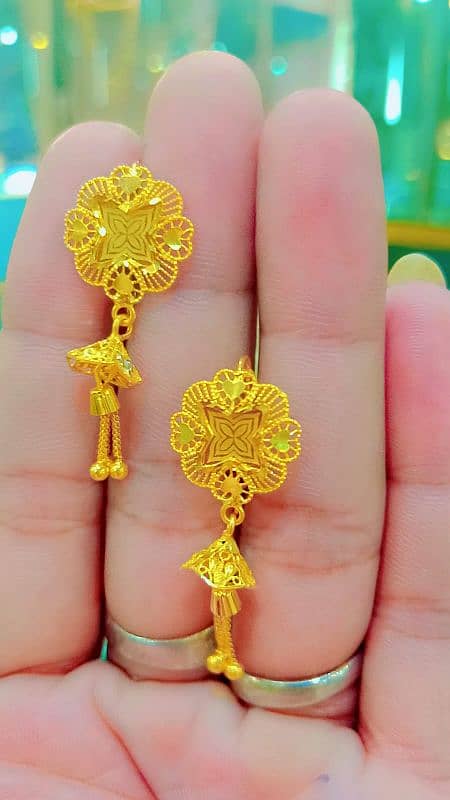 Gold tops earrings baleya ring 4